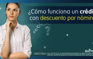 como funciona un credito con descuento por nómina