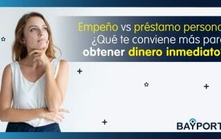 empeñar o sacar un prestamo